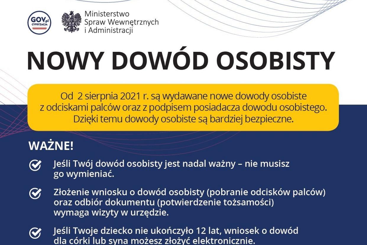 Nowe dowody osobiste od sierpnia 2021