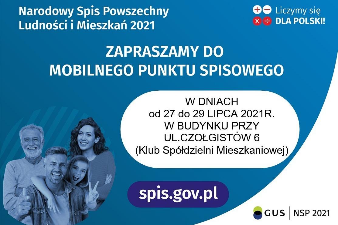 Przypominamy o mobilnym punkcie spisowym