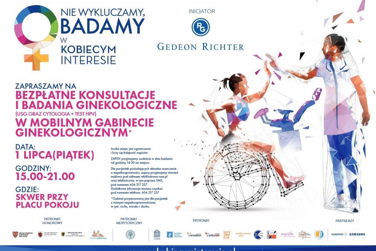 1 lipca akcja bezpłatnych badań ginekologicznych w Lęborku