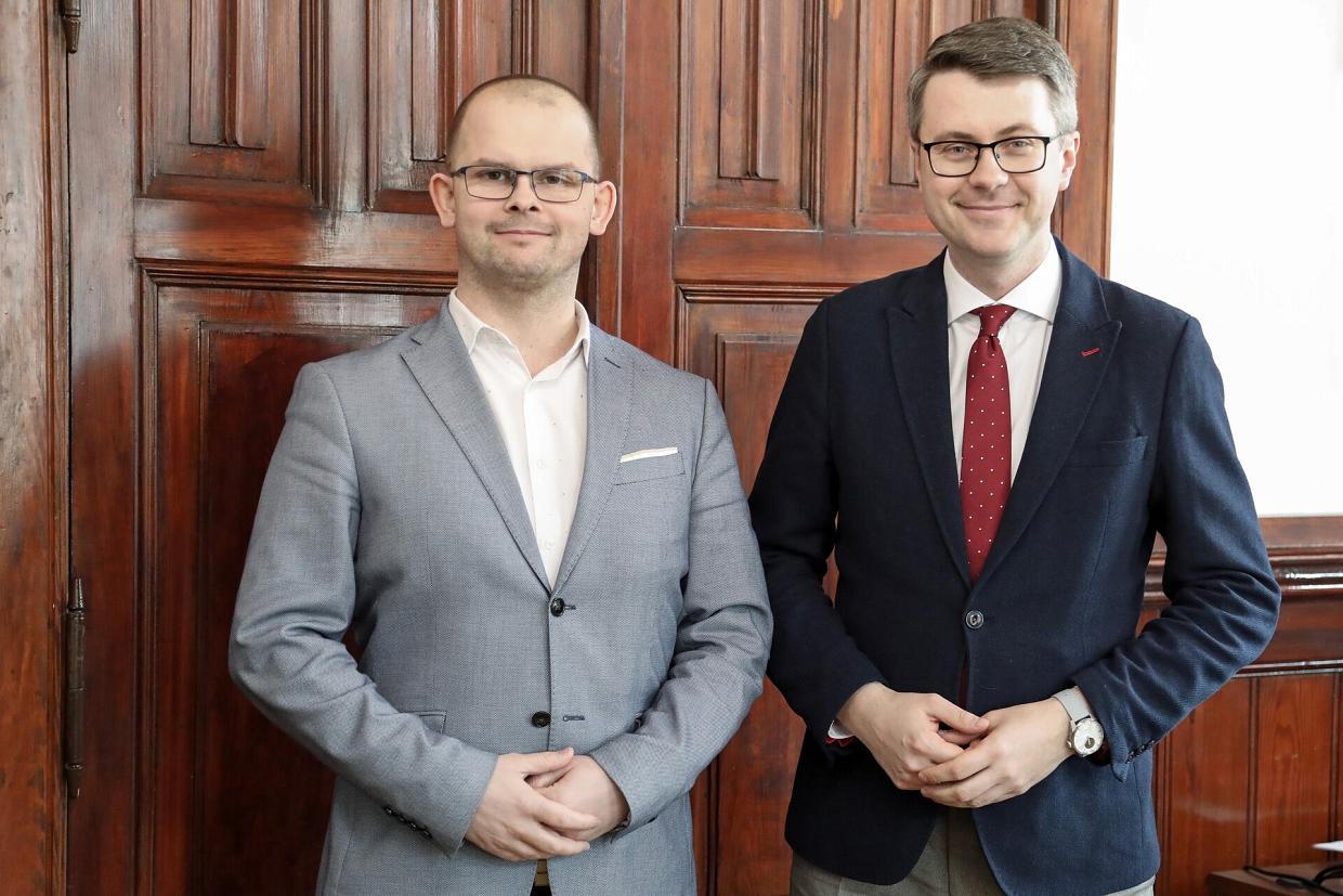 Europoseł Piotr Müller odwiedził Lębork