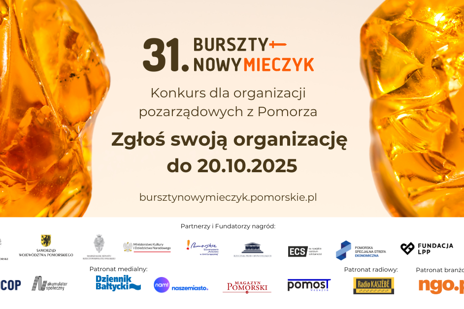 Konkurs o Nagrodę Bursztynowego Mieczyka - zgłoś organizację pozarządową