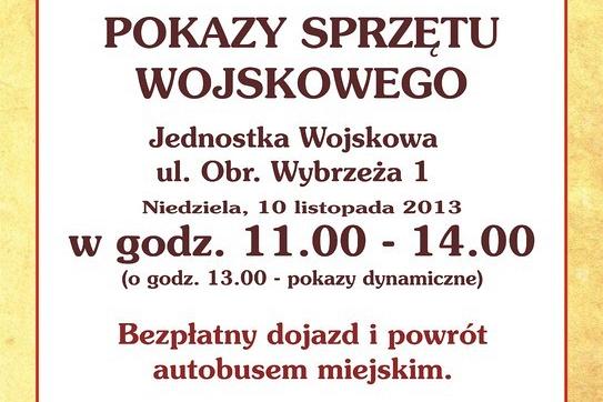 Bezpłatny dojazd na pokazy sprzętu wojskowego