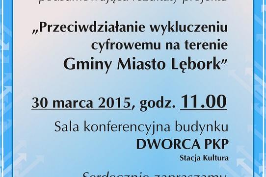 Mieszkańcy Lęborka od 3 lat z komputerami