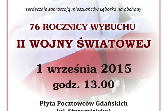 Obchody 76. rocznicy wybuchu II wojny światowej w Lęborku