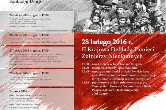 Narodowy Dzień Pamięci Żołnierzy Wyklętych w Gdańsku