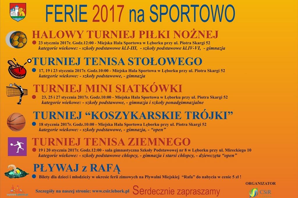 Ferie na sportowo 2017