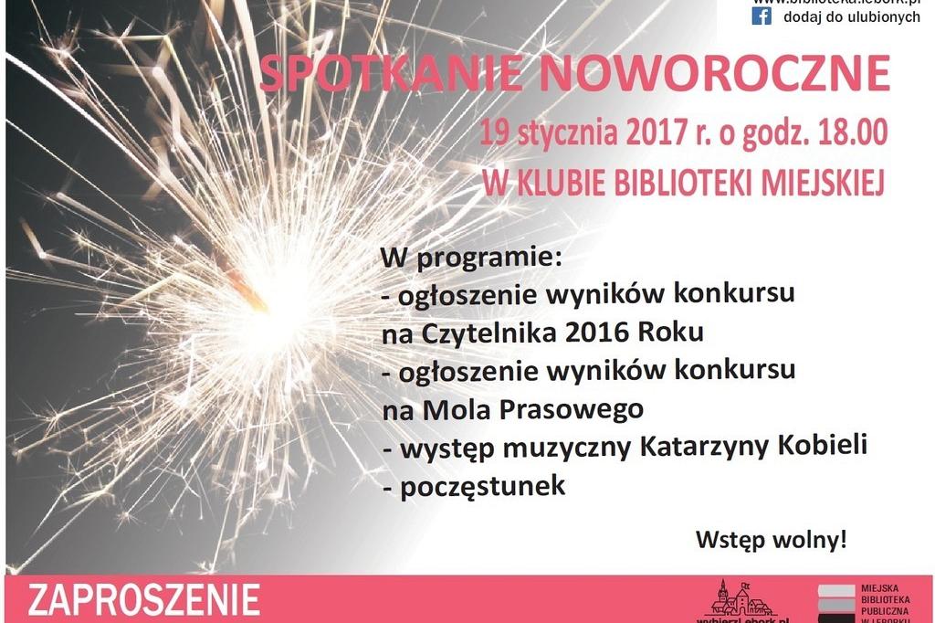 Biblioteka zaprasza na Spotkanie Noworoczne