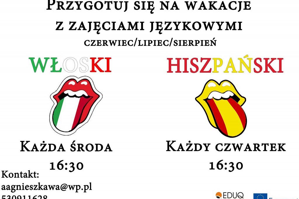 Wakacyjne zajęcia językowe z włoskiego i hiszpańskiego