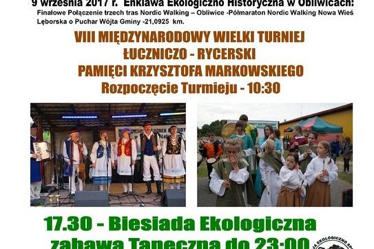 9 września w Obliwicach finał VI Grand Prix Nordic Walking Nowa Wieś Lęborska 2017