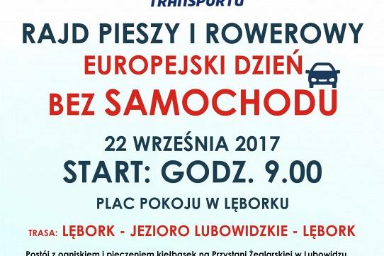 Rajd pieszy i rowerowy w Europejski Dzień Bez Samochodu