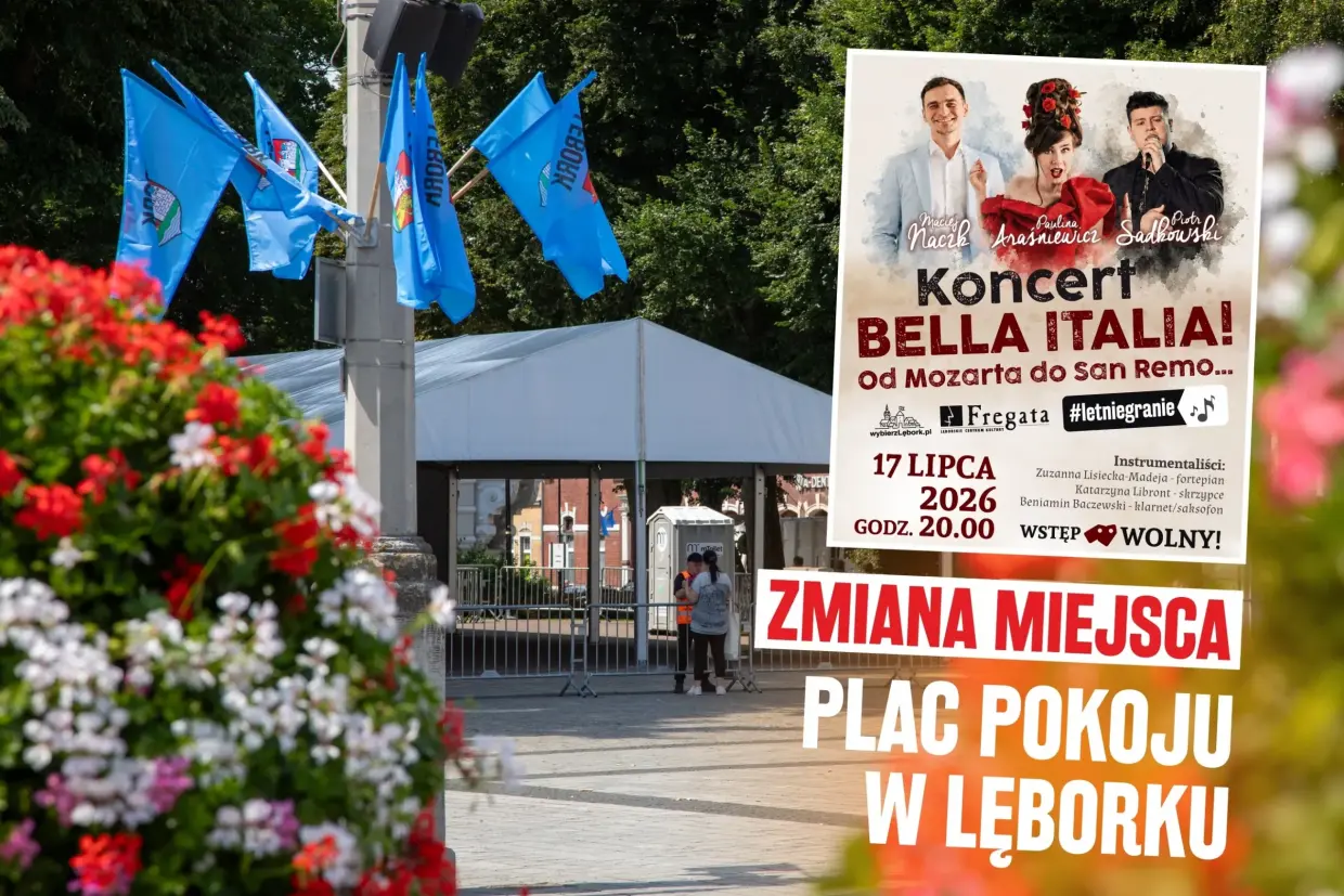 Uwaga! Zmiana miejsca koncertu „BELLA ITALIA! Od Mozarta do San Remo…”