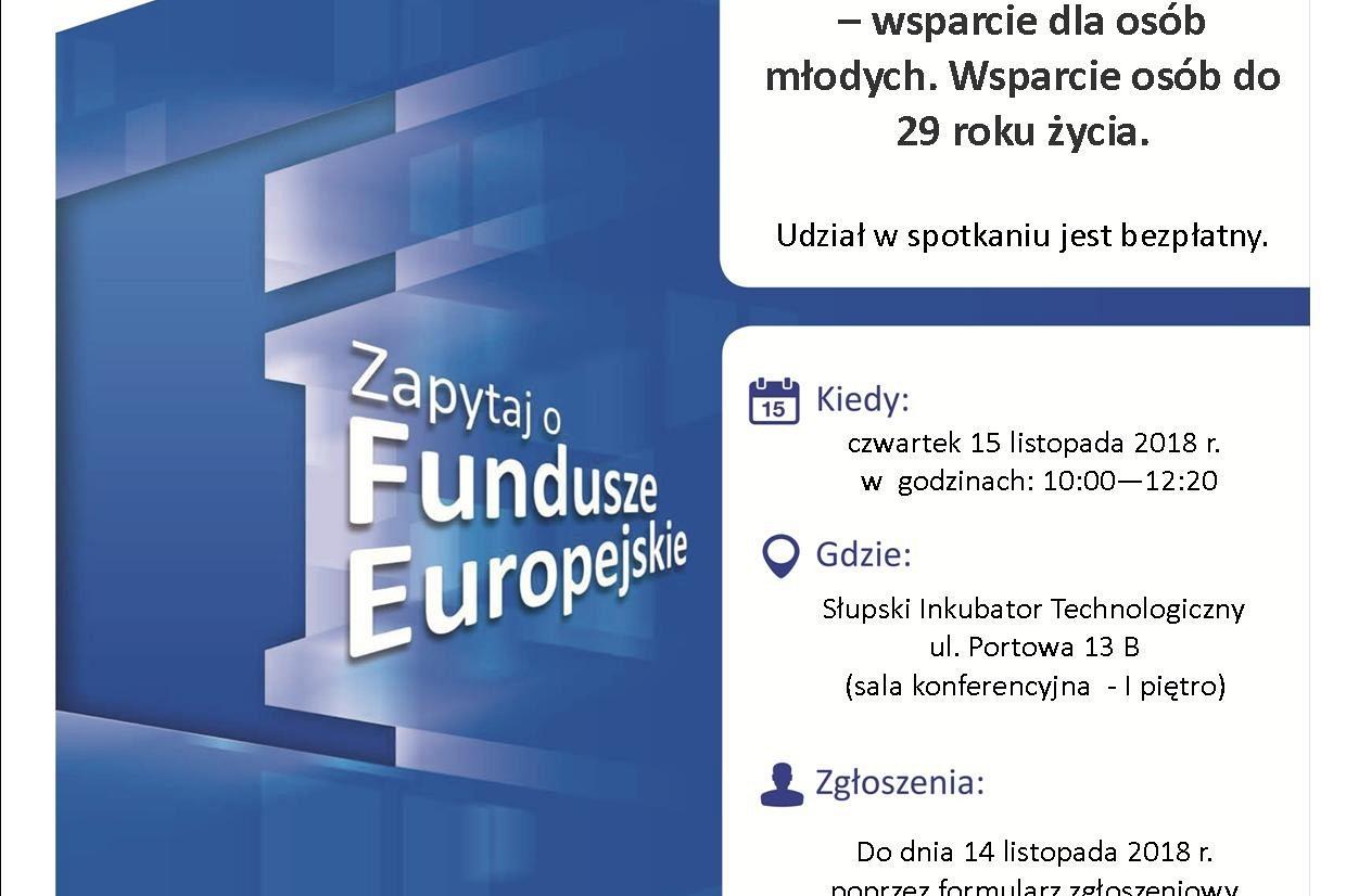 Spotkanie informacyjne - wsparcie dla osób młodych