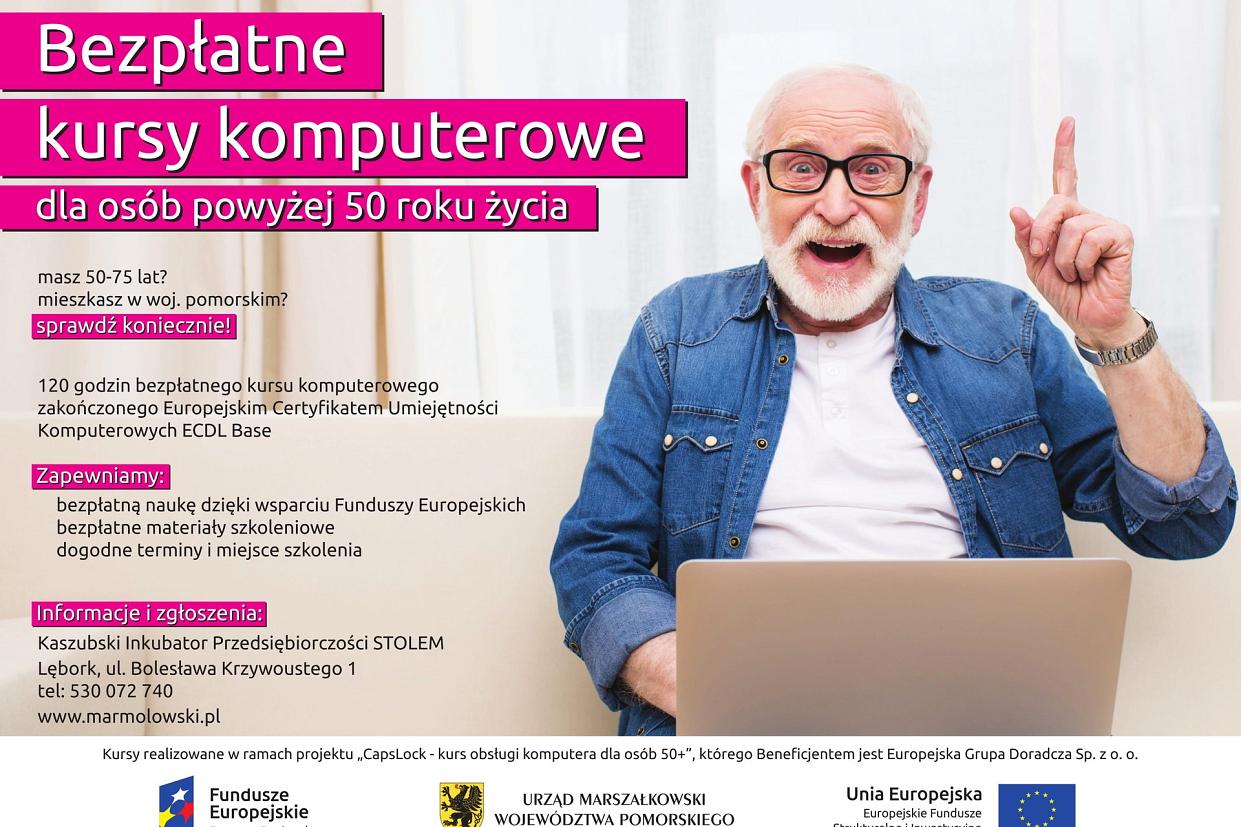 Bezpłatne kursy komputerowe dla osób powyżej 50 roku życia