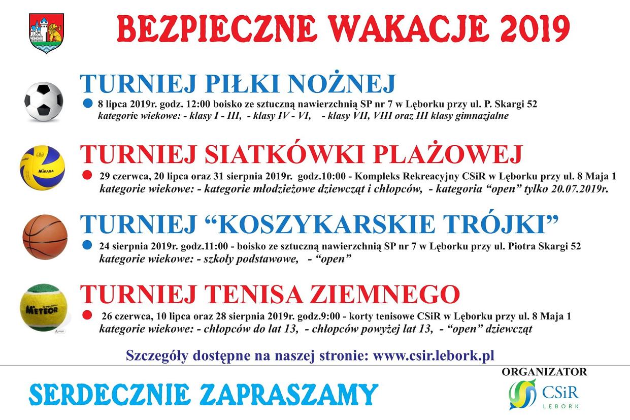 Bezpieczne wakacje z Centrum Sportu i Rekreacji w Lęborku