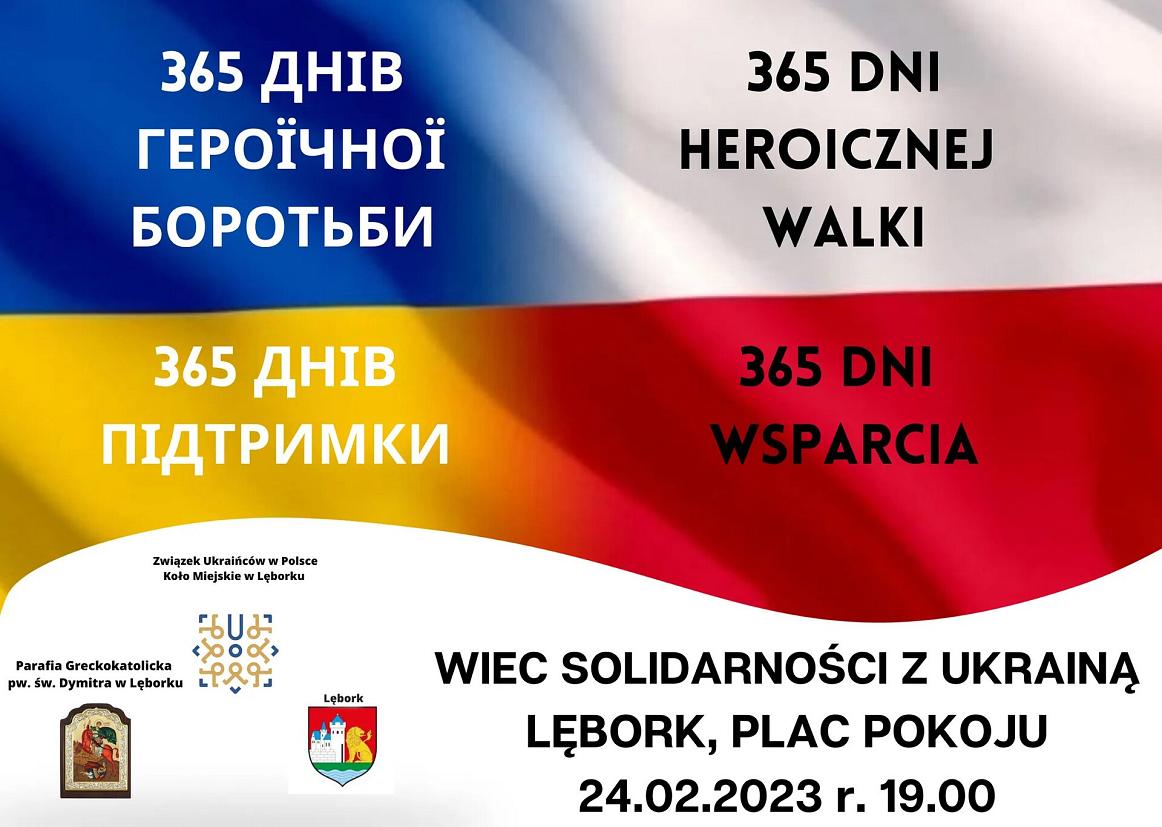 Wiec solidarności z Ukrainą