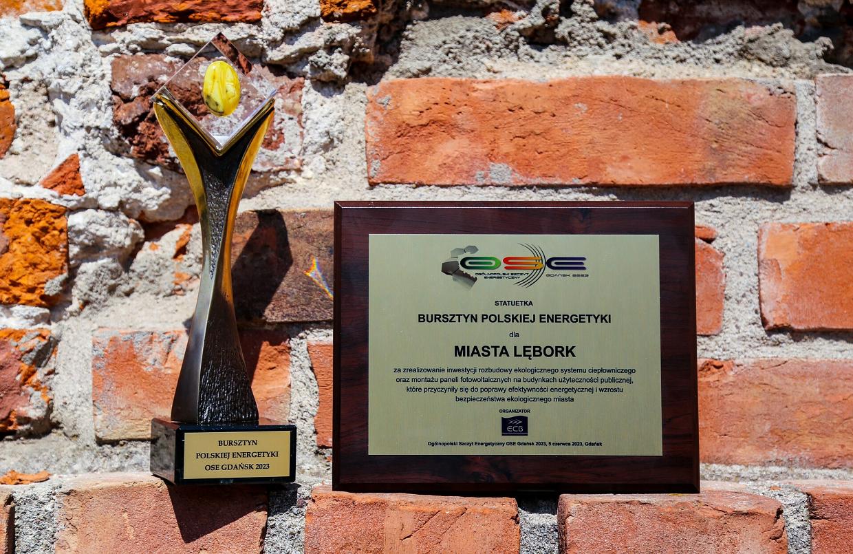 Bursztyn Polskiej Energetyki dla Lęborka. Za ekologiczny system ciepłowniczy i fotowoltaikę