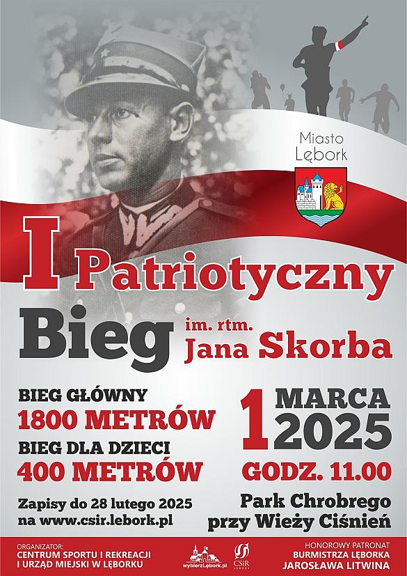 Po raz pierwszy w Lęborku Patriotyczny Bieg im. rtm. Jana Skorba