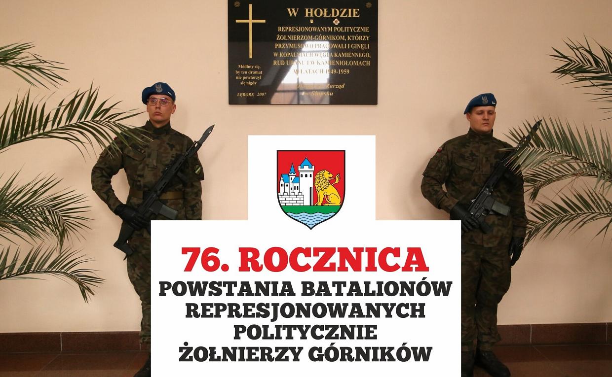 76. rocznica powstania Batalionów Represjonowanych Politycznie Żołnierzy Górników
