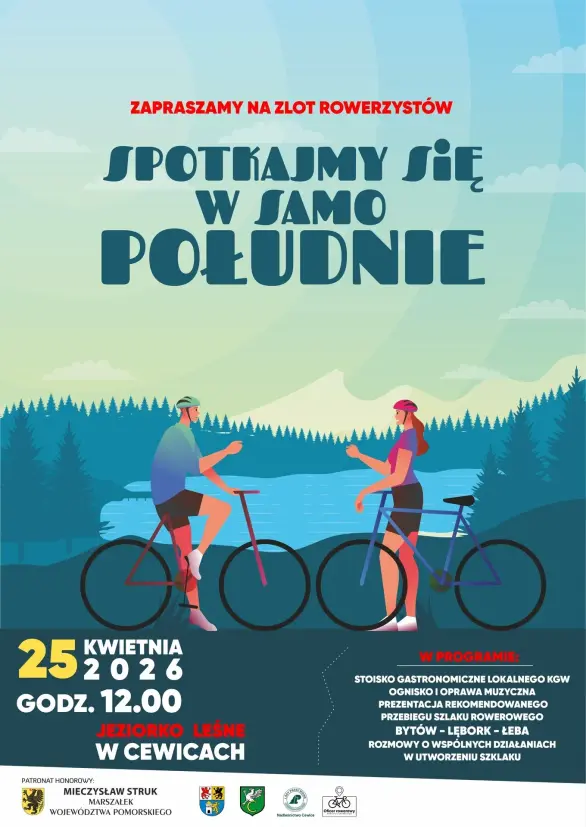 Zlot rowerzystów w Cewicach. Wspólnie dla nowej trasy Bytów-Lębork-Łeba