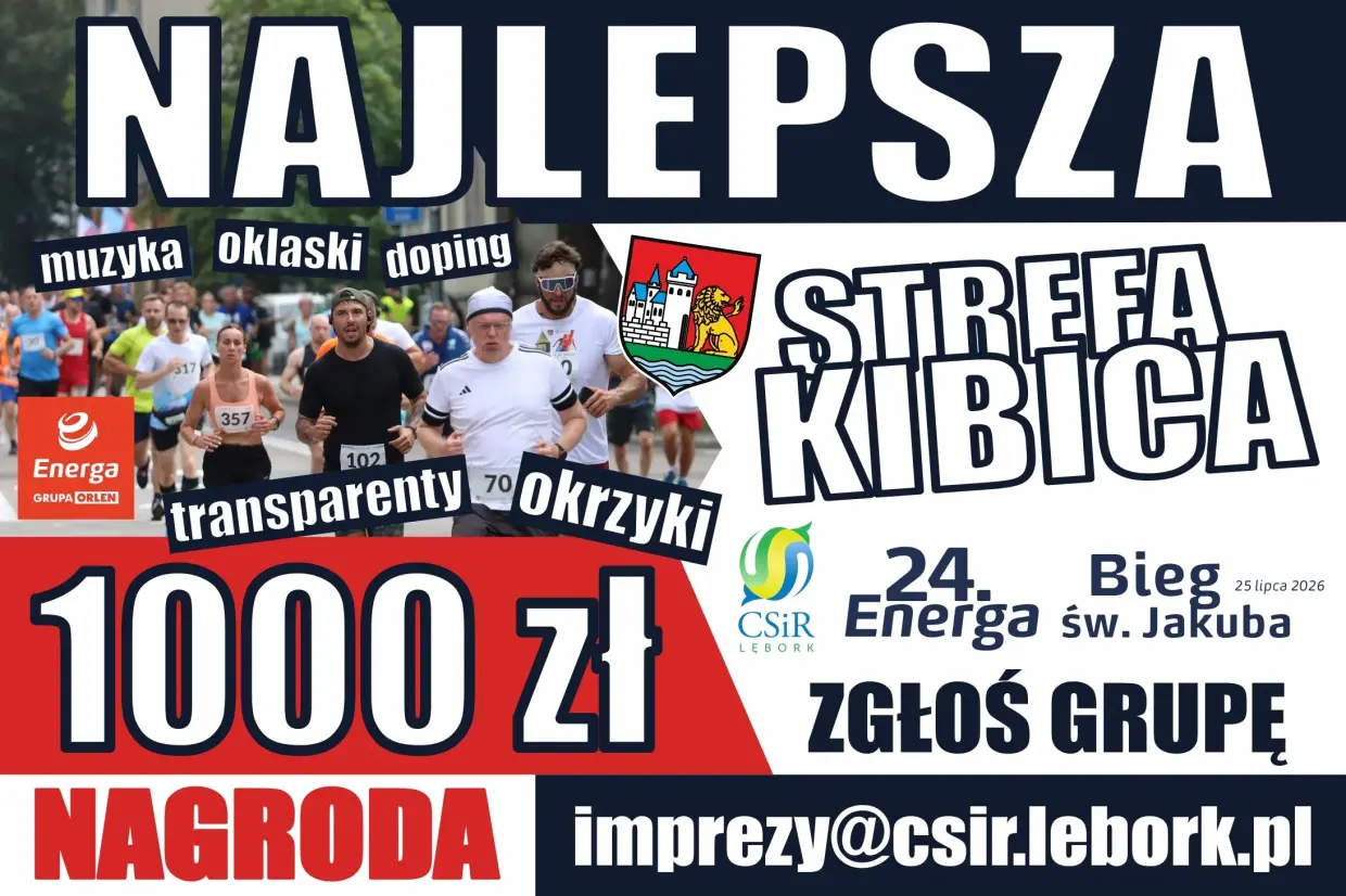 Konkurs na najlepszą strefę kibica podczas 24. Energa Biegu św. Jakuba