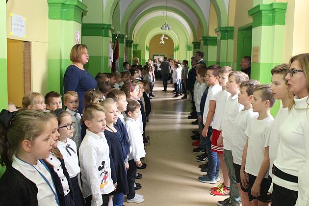 Razem zaśpiewali wszystkie zwrotki Mazurka Dąbrowskiego