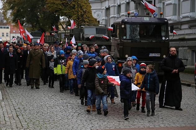 Lęborczanie świętowali 101 rocznicę odzyskania Niepodległości