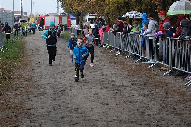 Indywidualne Biegi Przełajowe z okazji Święta Niepodległości w strugach deszczu