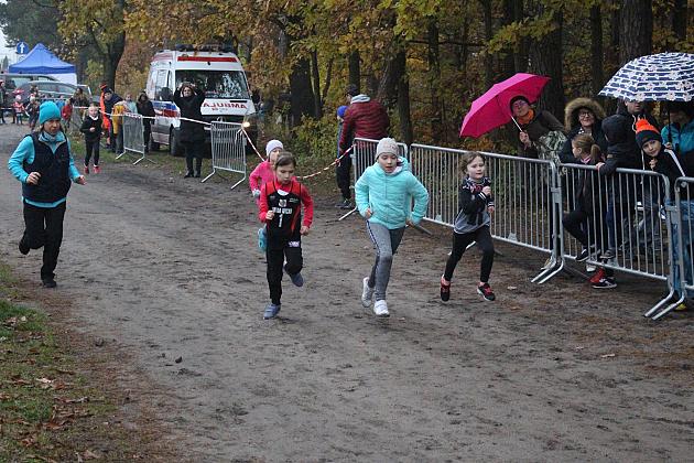 Indywidualne Biegi Przełajowe z okazji Święta Niepodległości w strugach deszczu