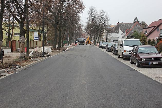 Lęborski Węzeł Przesiadkowy. Front robót na Dworcowej