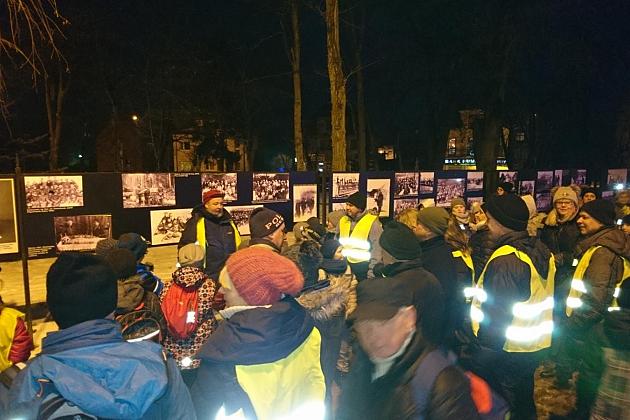 Zimowy wieczorny rajd po Lęborku