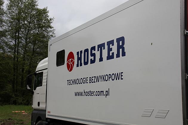 Wodociągowy przewiert sterowany pod rzeką Łebą