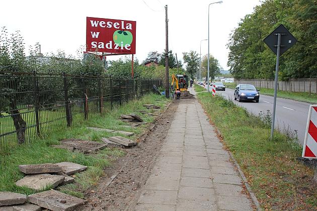 Ciąg pieszo-rowerowy na Kossaka. Ruszyła przebudowa