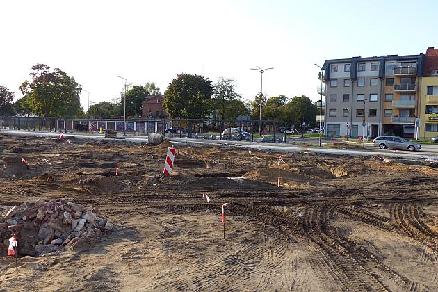 Lęborski Węzeł Przesiadkowy. Roboty przy dworcu kolejowym