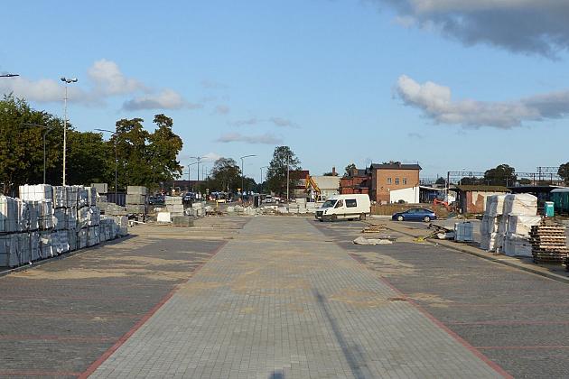 Lęborski Węzeł Przesiadkowy. Roboty przy dworcu kolejowym