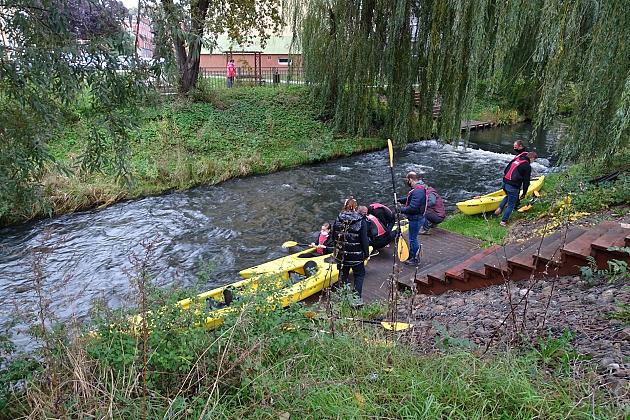 Oczyszczona rzeka Łeba