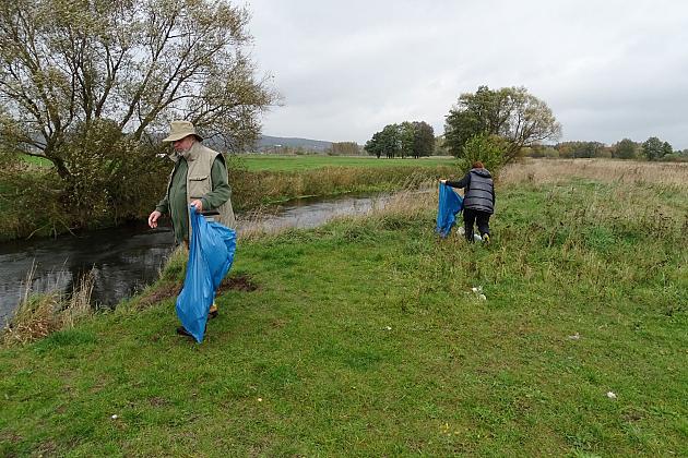 Oczyszczona rzeka Łeba