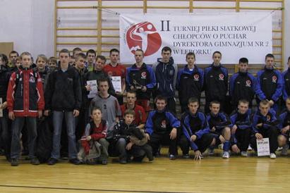 Siatkarskie rozgrywki o puchar Dyrektora Gimnazjum nr 2 w Lęborku