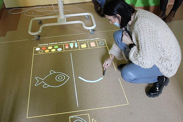 Interaktywne podłogi trafiły do lęborskich szkół