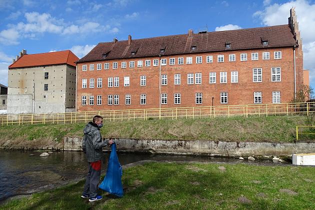 Czyszczenie rzeki Łeby