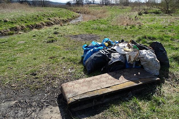 Czyszczenie rzeki Łeby