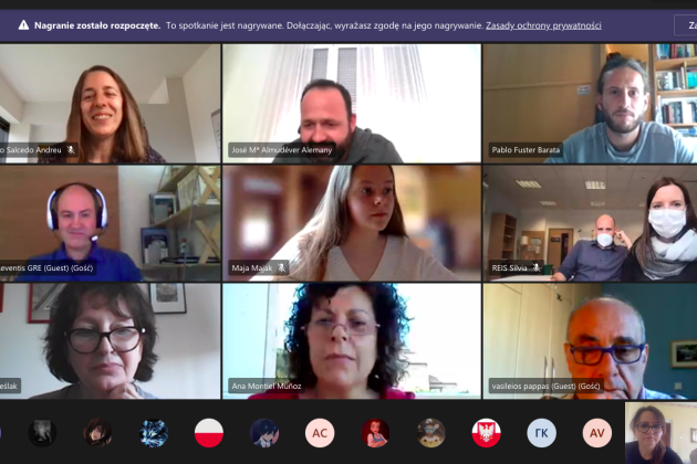 Projekt Erasmus+ SP nr 1 w Lęborku, spotkanie online w Hiszpanii