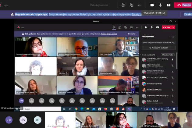 Projekt Erasmus+ SP nr 1 w Lęborku, spotkanie online w Hiszpanii