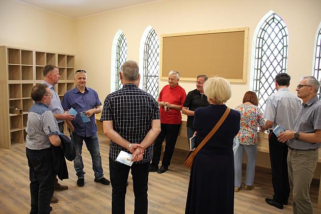 Wieża zabytkowego kościoła NMP Królowej Polski po remoncie