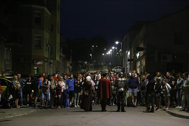 Spacerowali z duchami krzyżaków do trzech wież
