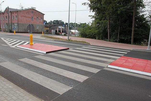 Skrzyżowanie Kossaka z Nadmorską po przebudowie