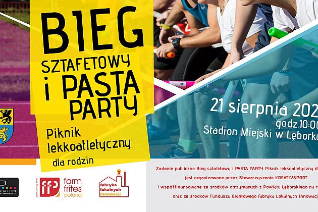 21 sierpnia na stadionie bieg sztafetowy i Pasta Party
