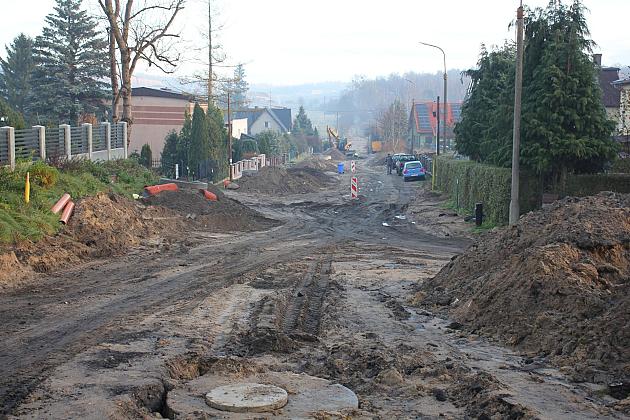 Trwa budowa ulicy Pułaskiego w Lęborku