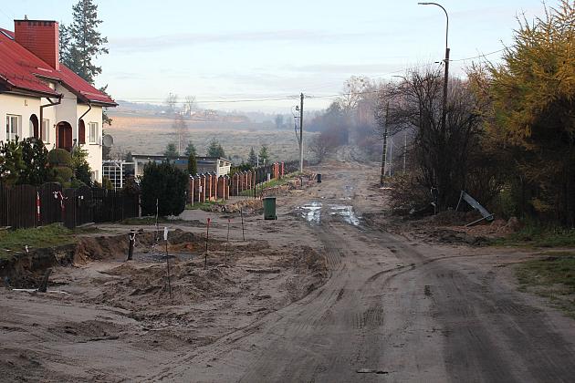 Trwa budowa ulicy Pułaskiego w Lęborku