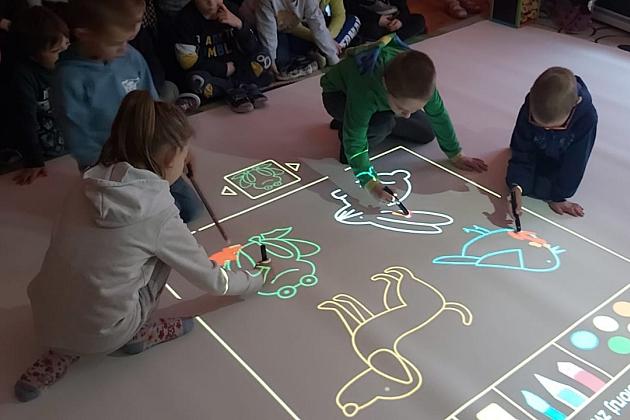 Interaktywna zabawa lęborskich przedszkolaków