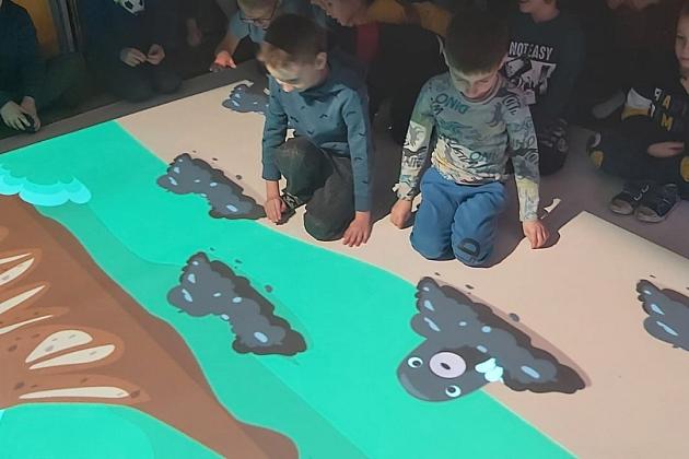 Interaktywna zabawa lęborskich przedszkolaków